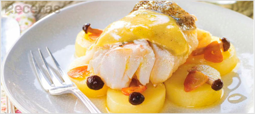 Bacalao al pilpil con patatas confitadas